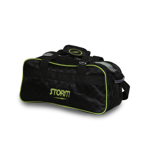 STORM 2 BALL TOTE - LIME/BLACK CHECKERED