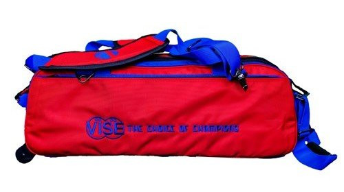 Vise 3 Ball Clear Top Roller/Tote Red/Blue