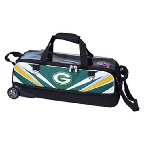 Green Bay Packers Slim 3 Ball Triple Tote NFL Bowling Bag