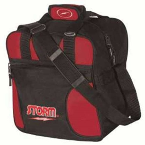 Storm's newest Single Ball Tote bag that holds shoes as well. 
600 Denier Polyvinyl Fabric Accessory Storage Pocket Internal Shoe Pockets Accept up to U.S. Men’s Size 15 Adjustable Non-Slip Shoulder Strap Reinforced Zippers & Stitching Foam Base 2-Color Embroidered Logos Dimensions: W:12” x D:11” x H:13” 
1-Year Warranty