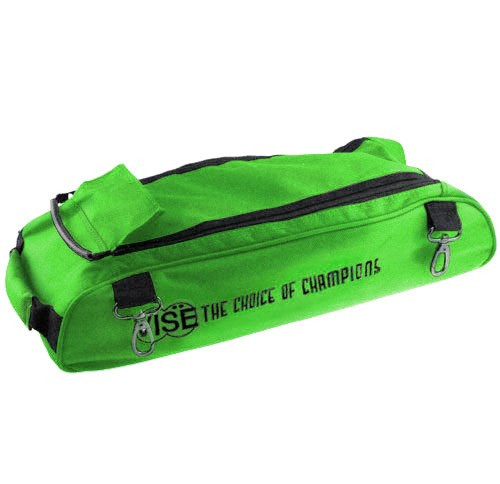 The Vise Add-On bag can be used to attach to the Vise 3 Ball "Clear Top" Tote Roller. This bag has clips that allow it to attach to the Vise Roller/Tote for easy transport. The large size of the bag allows it to accommodate varying sizes of shoes. This add-on bag also helps traveling come easier.