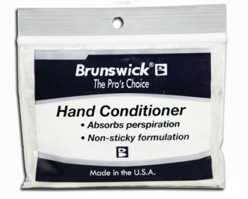 Do you need your hands to be dryer when your bowling? If so consider getting this Brunswick Hand Conditioner. It absorbs hand perspiration, drying your hands for a clean release. It is packaged in a re-sealable bag and it easily fits inside your bowling bag

SOLD INDIVIDUALLY

Absorbs perspirationNon-sticky formulationDries your hands for a clean releasePackaged in a re-sealable bag
