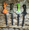 GobSpark Ranger Kits are available in your choice of Safety Orange, Olive Drab, Black, and our new GLOW (in the dark) color. The kits include a GobSpark Ranger firesteel, and a FireSteel.com Super Scraper pre-strung on a length of 550-paracord lanyard in a matching color.