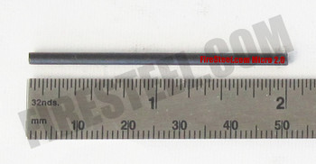 Measuring two inches long and 3/32 of an inch in diameter, this is the smallest FireSteel.com FireSteel available.  I don't think it's possible to make them any smaller!   Perfect for mini survival and emergency kits!