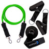 Green resistance band with handles and door mount