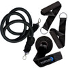 Black (Pro Athlete) resistance band with handles and door mount
