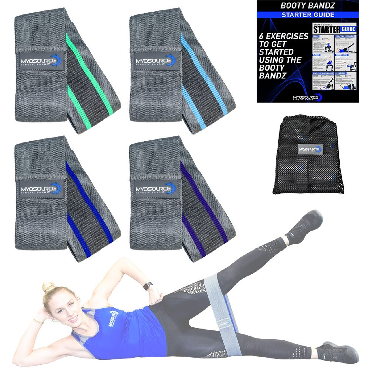 Exercise bands, Resistance Bands - Loop Hip Bands for Women & Men for Hip,  Legs, Stretching, Glutes