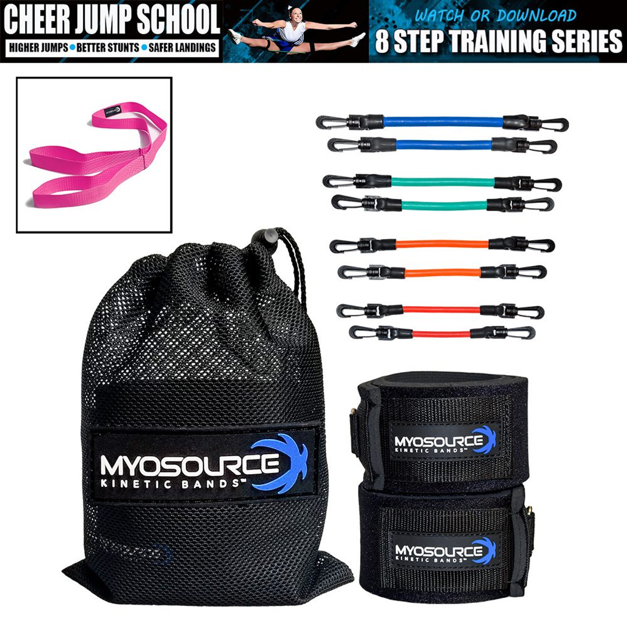 Cheer Kinetic Bands Flexibility Fitness Training Kit for Cheerleaders ...