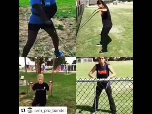 Softball Arm Care Throwing Routine with  Myosource AmrPro Bands Resistance Bands Training