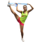 Cheerleading Heel Stretch with the Flexibility Stunt Strap.