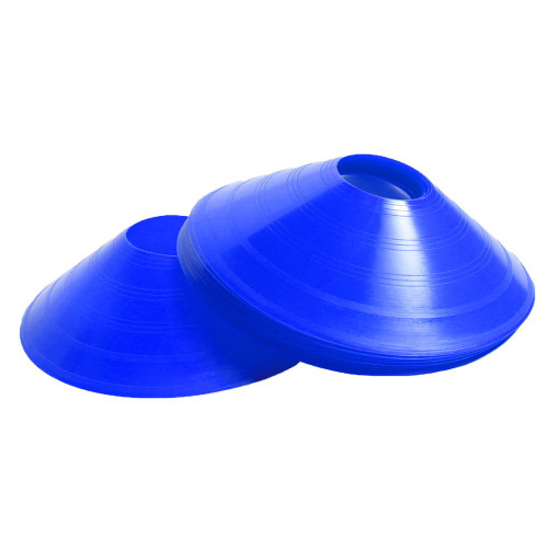Blue Quick Feet Training Practice Cones Set of 10 Myosource