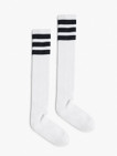 Stripe Knee-High Sock (White/Black)