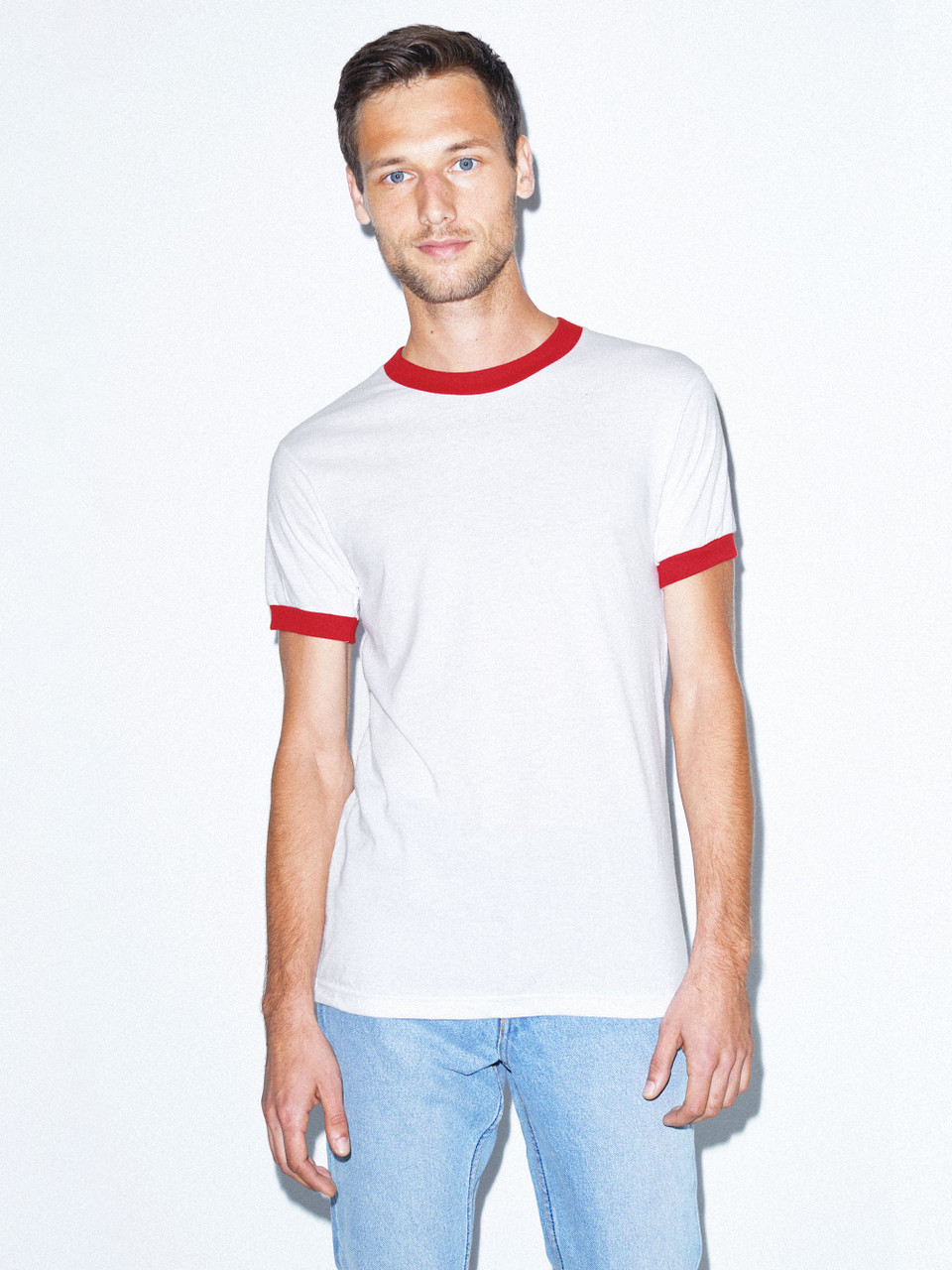 t shirt white and red