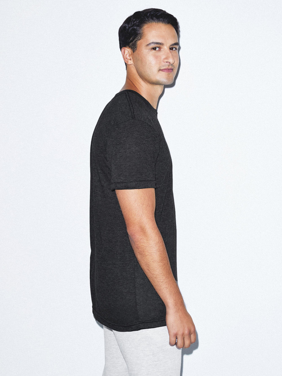 Tri-Blend Crewneck Track T-Shirt | American Apparel