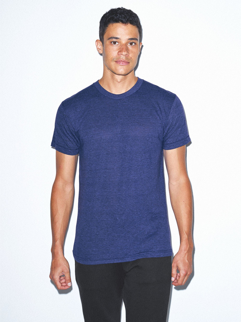 Tri-Blend Crewneck Track T-Shirt | American Apparel