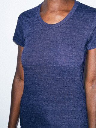 Tri-Blend Crewneck Track T-Shirt 