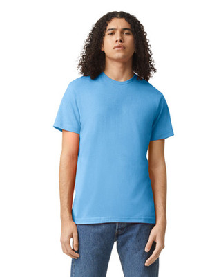 Mens Plain Sky Blue Cotton T Shirt, Size: S-XXL