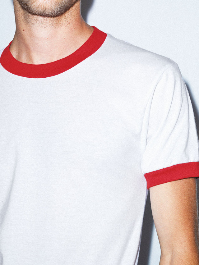 Download 50 50 Crewneck Ringer T Shirt American Apparel