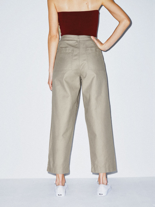 Twill Pleated Pant | American Apparel