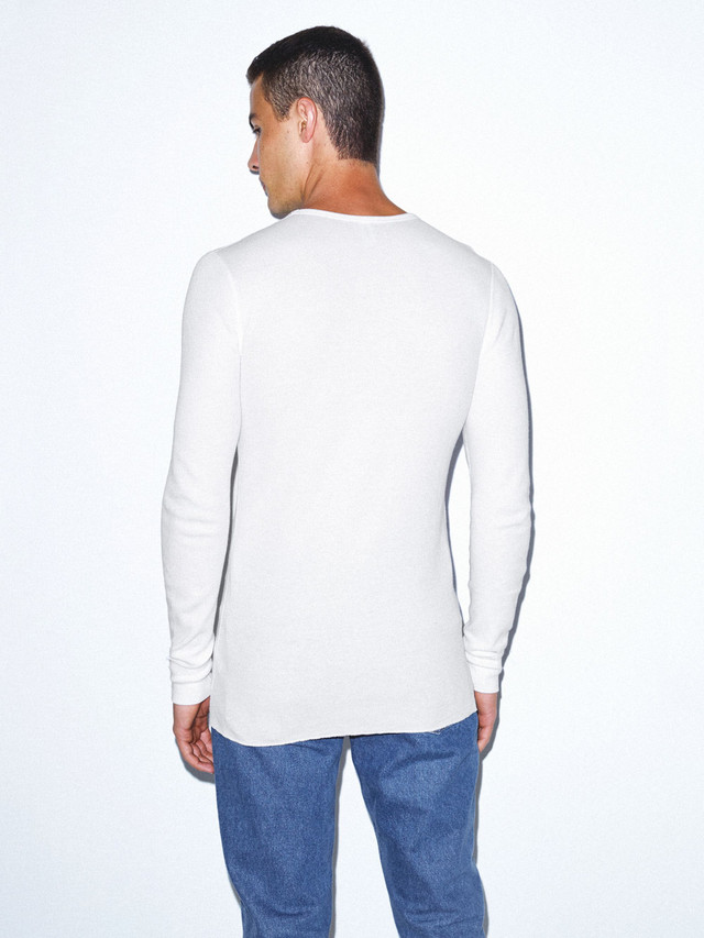 White thermal long sleeve clearance