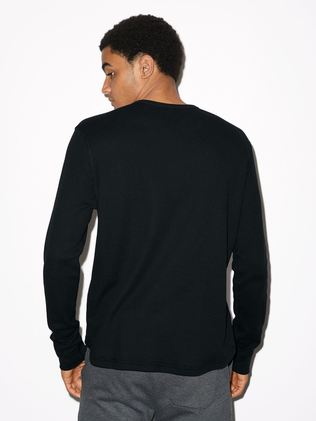 Baby Thermal Henley Long Sleeve T-Shirt | American Apparel