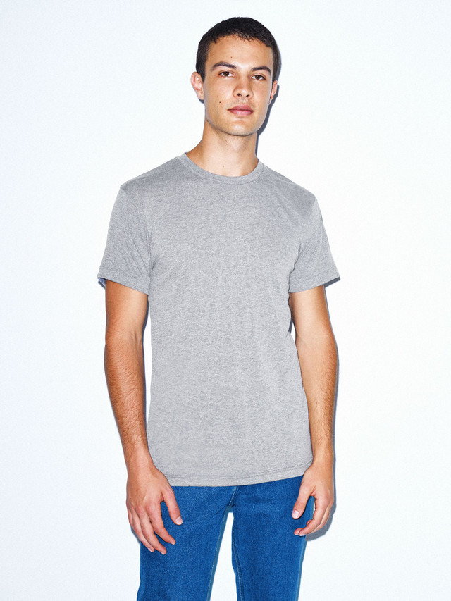 Tri-Blend Crewneck Track T-Shirt (Athletic Grey)