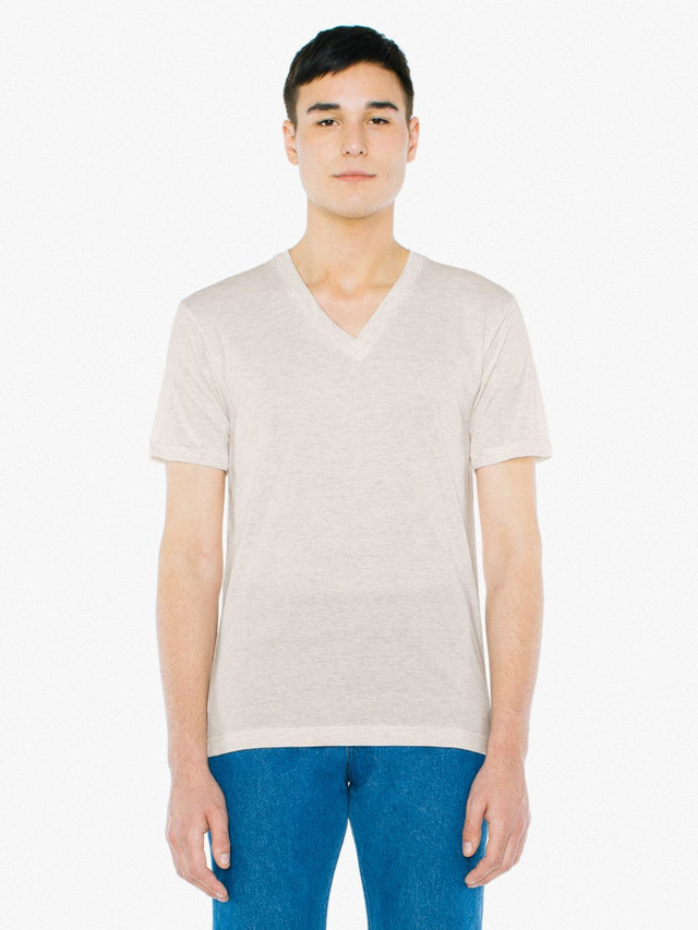 Tri-Blend V-Neck T-Shirt (Tri-Oatmeal)