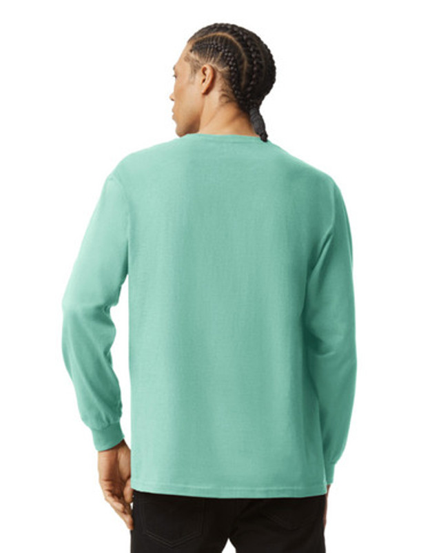 Unisex Heavyweight Cotton Long Sleeve T-Shirt (Celadon)
