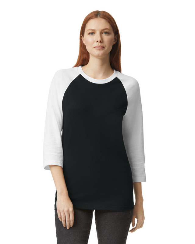 完売 EMAM Reverse Collar Raglan Tops 2003CVC | CVC Unisex Raglan T-Shirt
