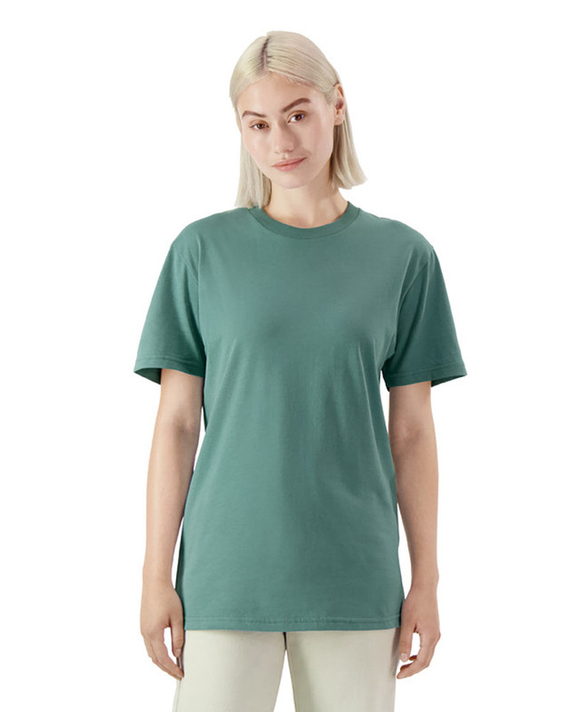 MINT Green T-shirt suede unisexual ロンTシャツスエード 緑 G5389 | Sueded Unisex T-Shirt