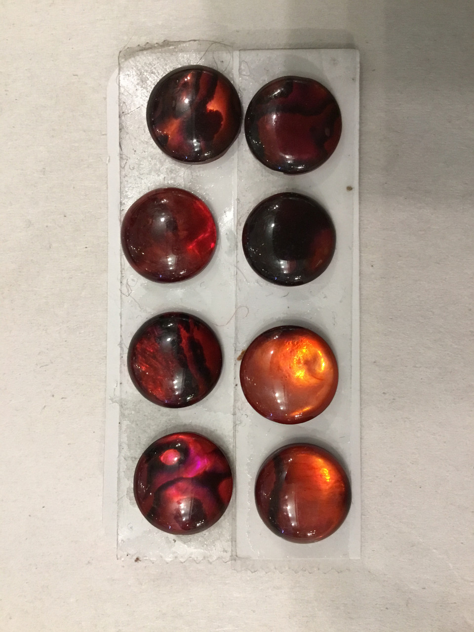 Abalone cabochon red 10mm