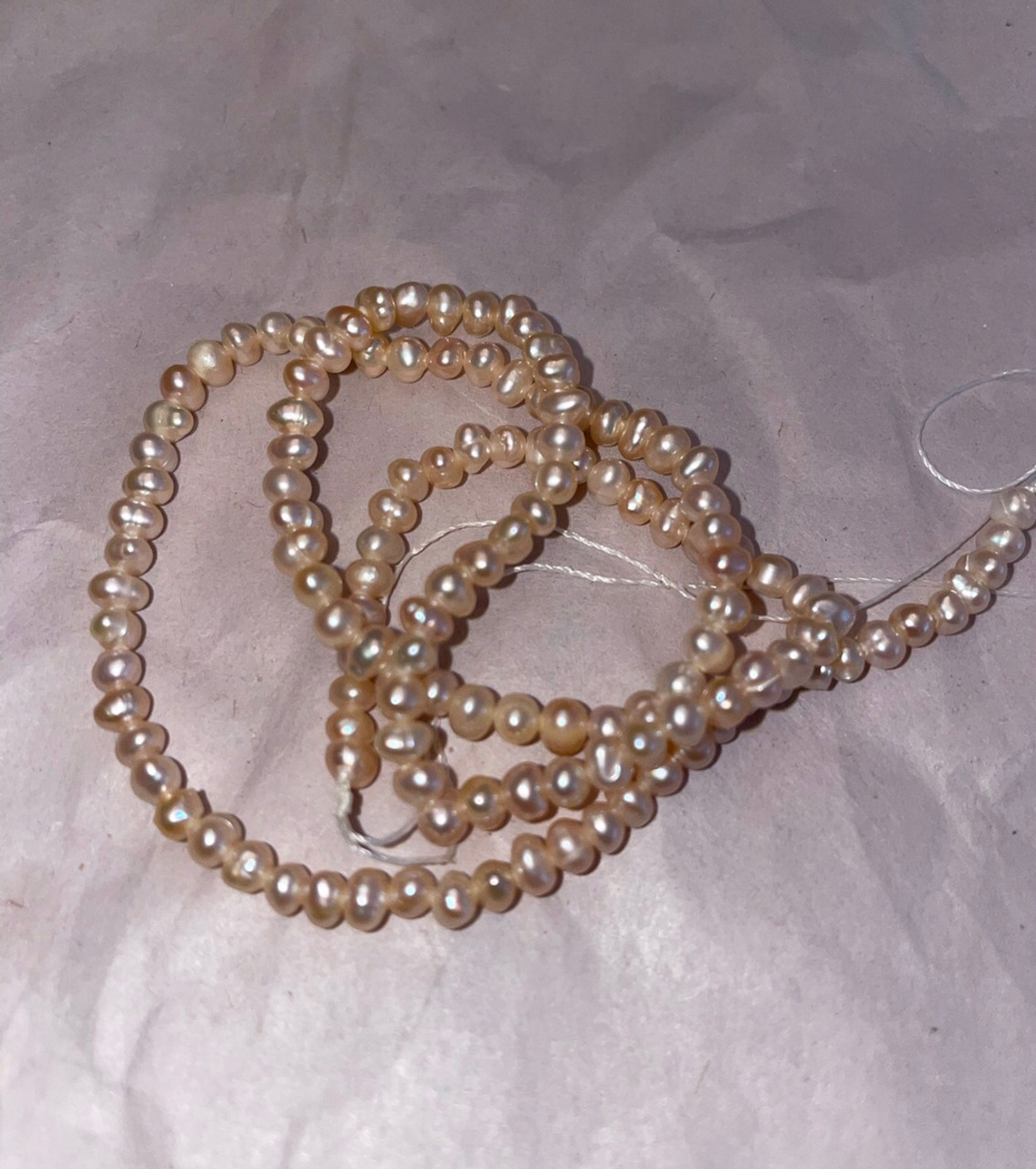 3mm Natural Pink  pearls