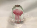 Blown glass Jellyfish Paperweight Pink