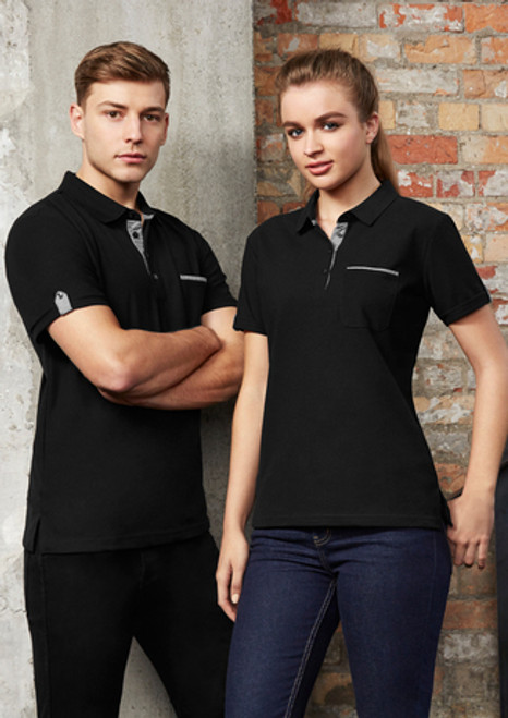 4101 Men’s Edge Check Polo 