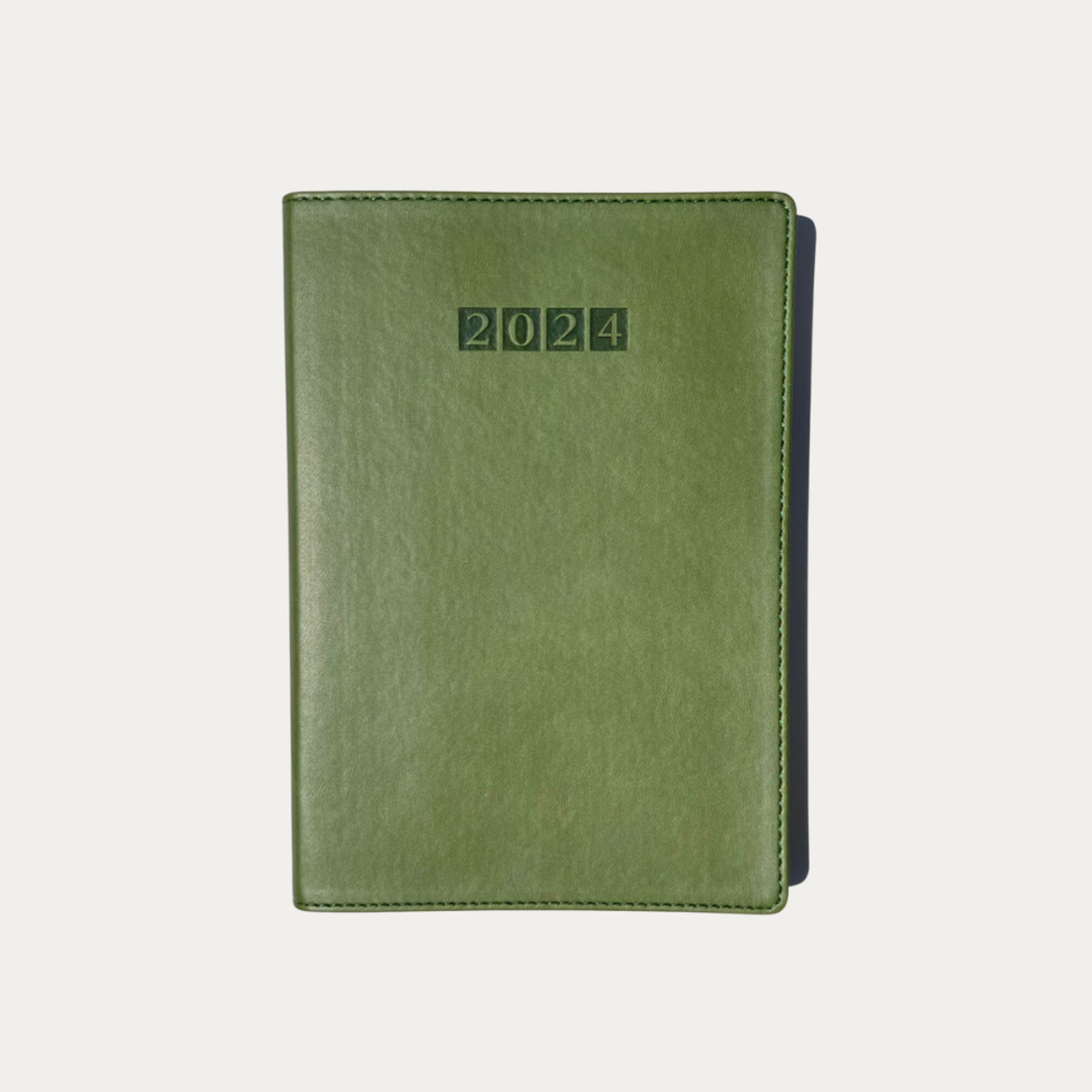 2024 Weekly Diary Firenze Vegan Leather Moss Green (Soft Cover)