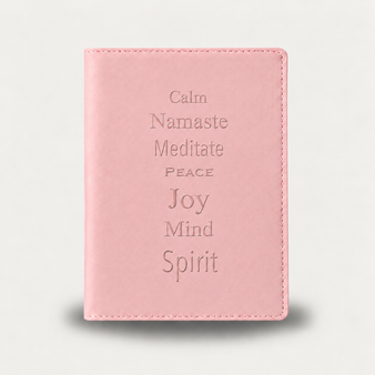 Lined Writing Journal mindful pink suede