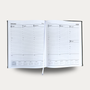 2026 Executive Desk Diary Vegan Leather Capri Black/Tan (Hard Cover)