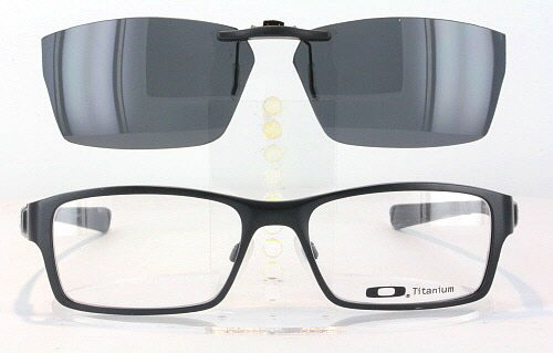 Custom made for Oakley prescription Rx eyeglasses: Oakley GASSER-OX5087-55X18  Polarized Clip-On Sunglasses