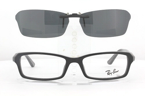 Custom made for Ray-Ban prescription Rx eyeglasses: Ray-Ban 5243-50X16-F  Polarized Clip-On Sunglasses
