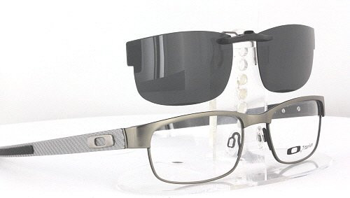 Custom made for Oakley prescription Rx eyeglasses: Oakley CARBON-PLATE-OX5079-55X18  Polarized Clip-On Sunglasses