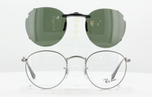 ray ban with clip on sunglasses