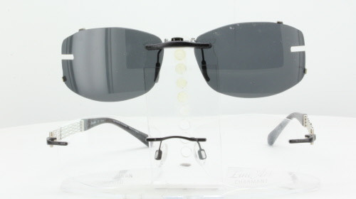 Designer clip hot sale on sunglasses