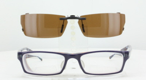 foretage ildsted adelig Custom made for Prodesign Denmark prescription Rx eyeglasses: Prodesign  Denmark 1674-55X18-T Polarized Clip-On Sunglasses