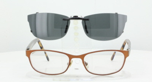 Custom made for KATE SPADE prescription Rx eyeglasses: KATE SPADE  JAYLA-50X17-T Polarized Clip-On Sunglasses