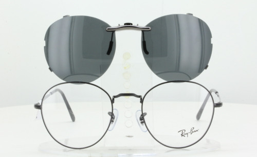 ray ban with clip on sunglasses