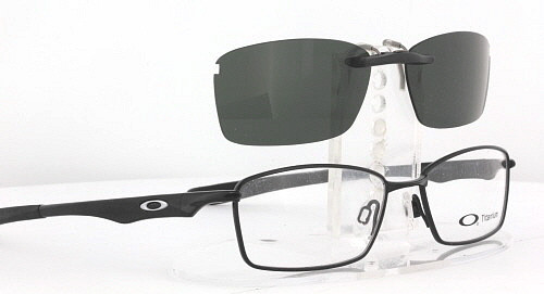 Custom made for Oakley prescription Rx eyeglasses: Oakley WINGSPAN-OX5040-53X17-F  Polarized Clip-On Sunglasses