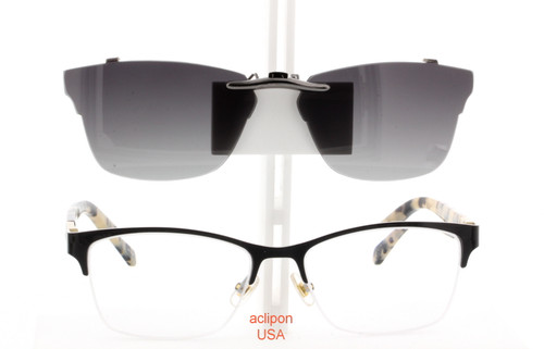 Custom made for KATE SPADE prescription Rx eyeglasses: KATE SPADE  GLORIANNE-51X16 Polarized Clip-On Sunglasses