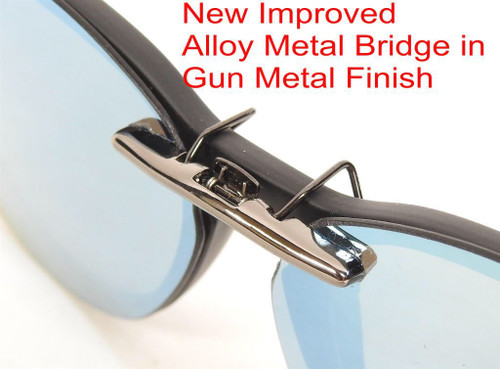 88ClipOn alloy-bridge Polarized Clip-On Sunglasses