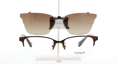 coach clip on sunglasses