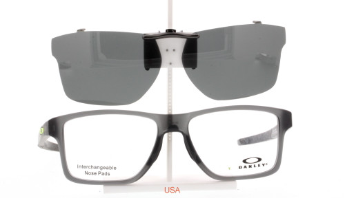 oakley chamfer clip on sunglasses